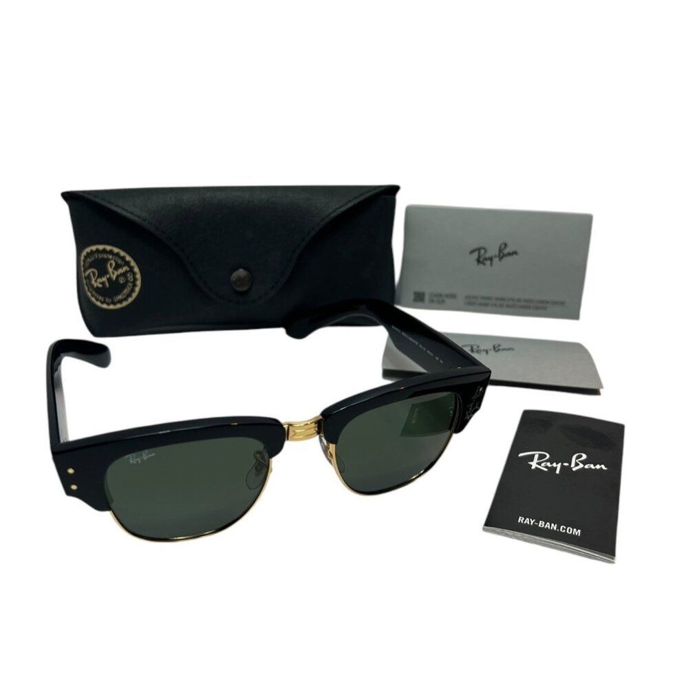 Ray-Ban RB 0316-S Mega Clubmaster‎ Sunglasses Black Frame Green Lenses